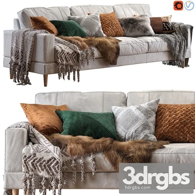 Sofa capri 258 cm  2 3D Model Free