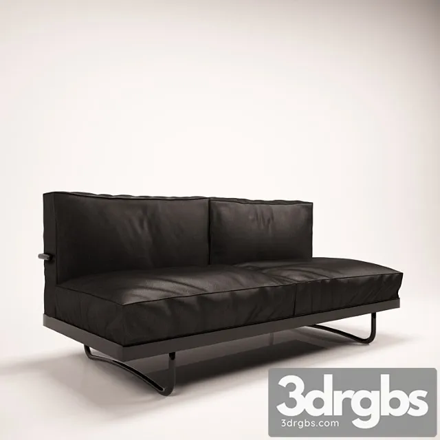Sofa Cassina Lc5 3D Model Free