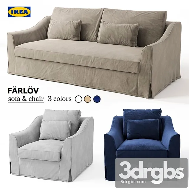 Sofa Chair Ikea Farlov 3D Model Free
