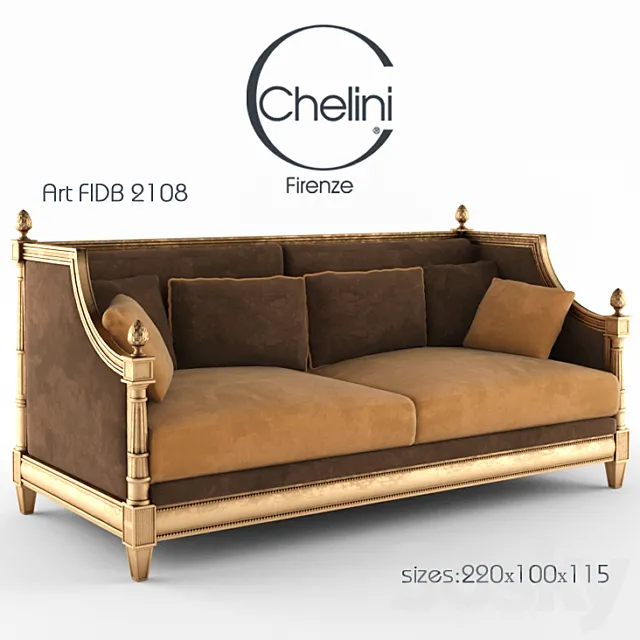Sofa Chelini 3D Model