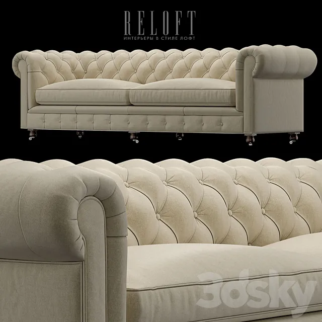 SOFA Chesterfield Kingston 56860561 BLSA 3D Model