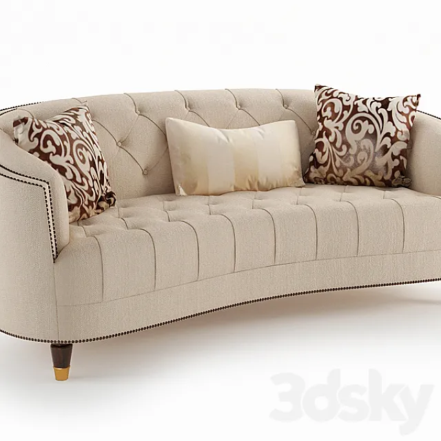 Sofa Classic Elegance 3D Model