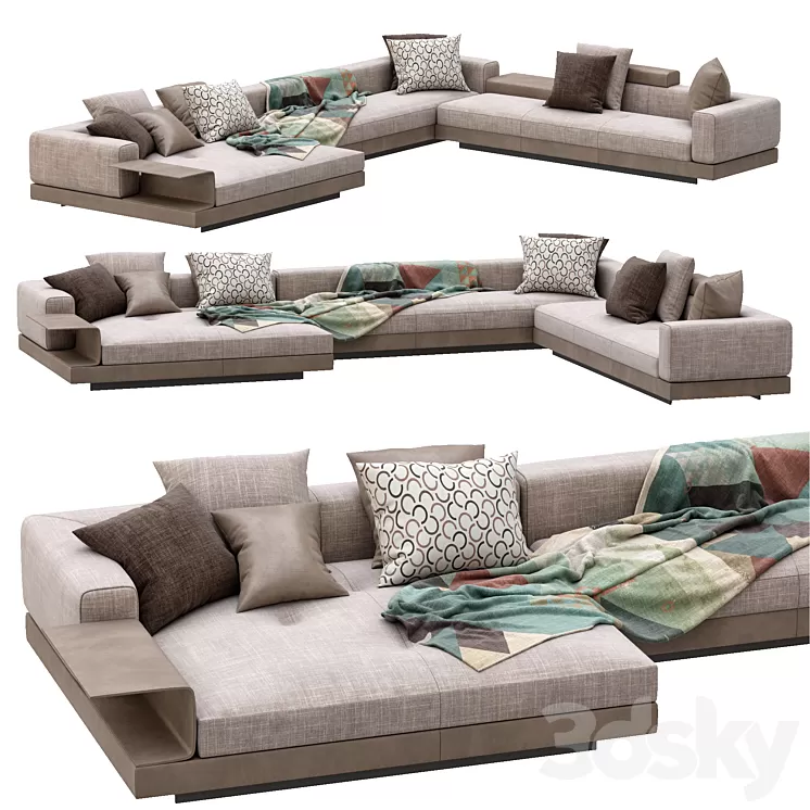 Sofa connery by minotti 3D Model