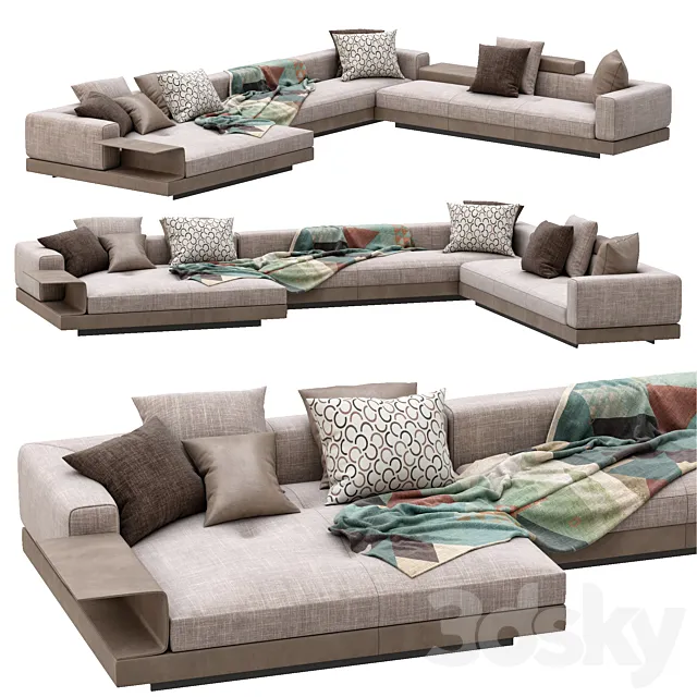 Sofa connery by minotti 3DModel