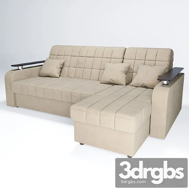 Sofa corner accordion karina 044 2 3D Model Free