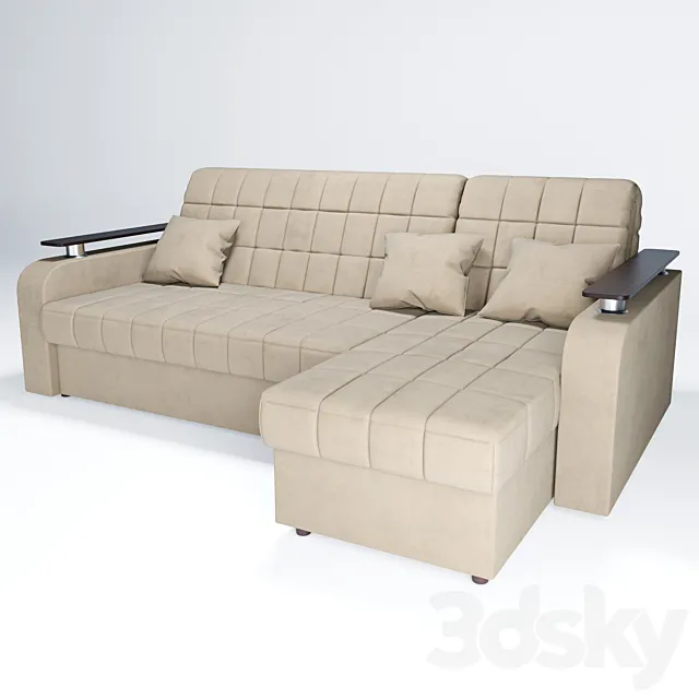 Sofa Corner Accordion Karina 044 3D Model