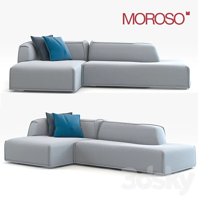 Sofa Couch Massas Moroso 3D Model