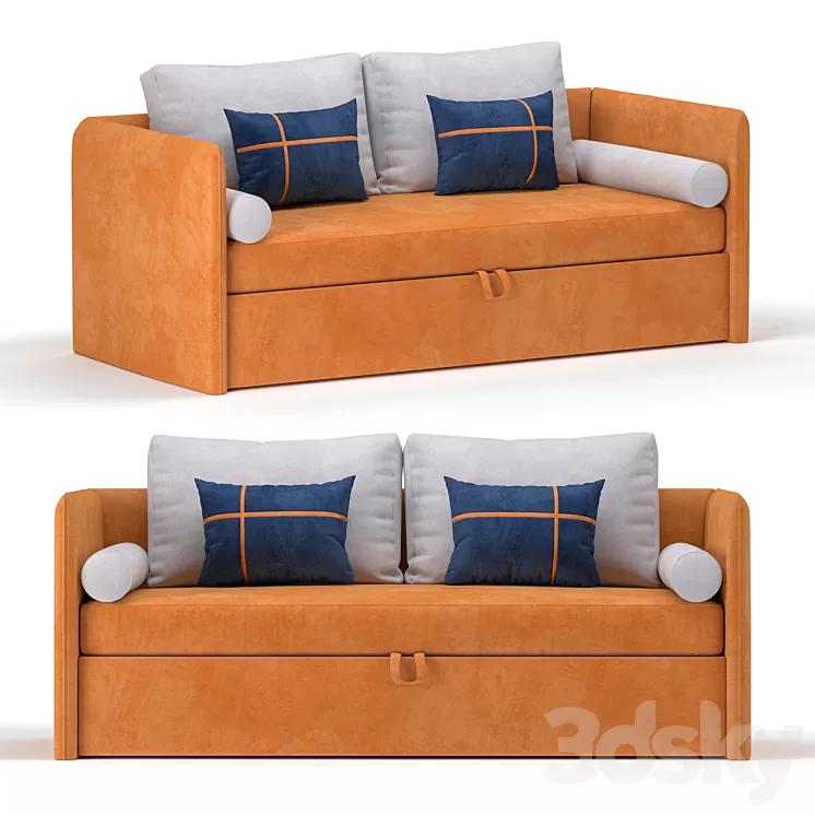 Sofa Cranberry Junior 3D Model