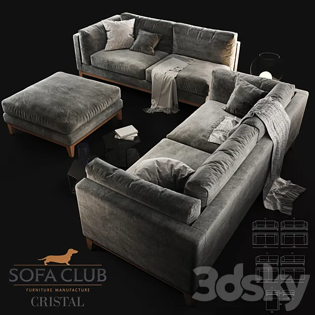 Sofa Cristal Sofa Club 3DModel