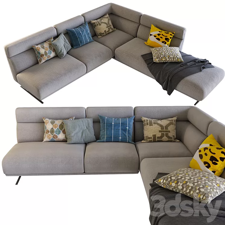 Sofa Crystal by Cierre 3 3D Model