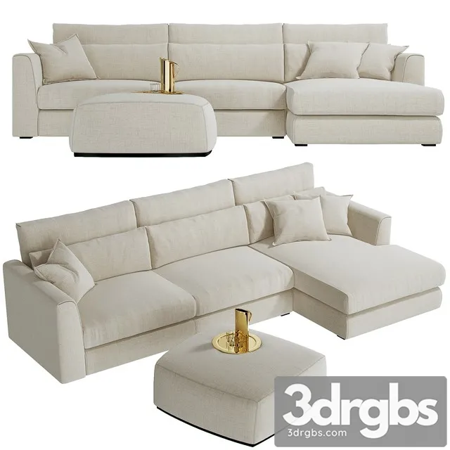 Sofa CTS Salotti Poltrone Divani Gold 3D Model Free