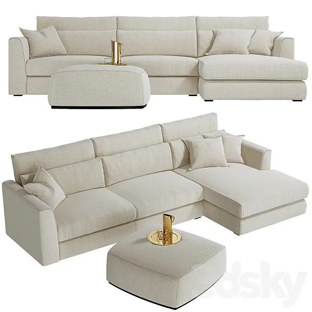 sofa CTS SALOTTI Poltrone Divani Gold 3D Model