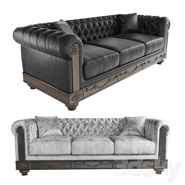 Sofa Сhesterfield 3D Model