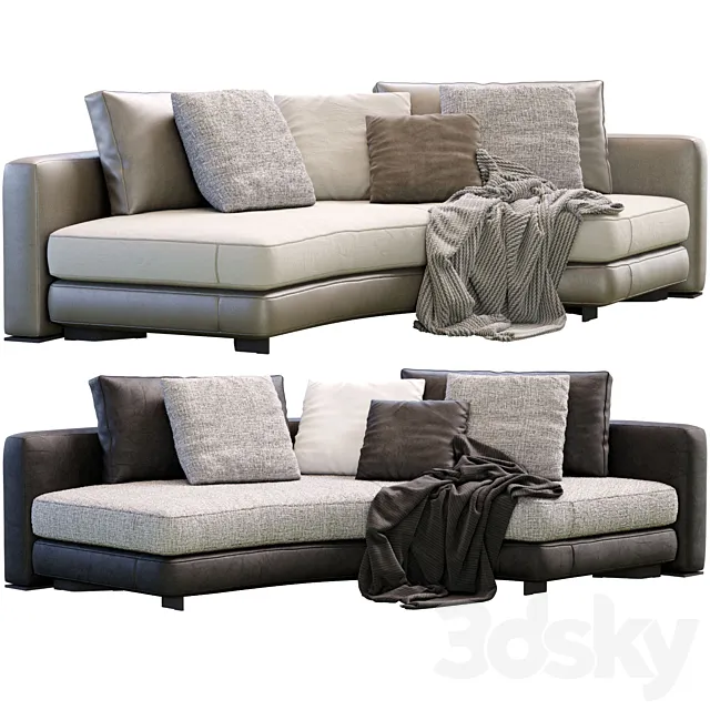 Sofa Daniels By Minotti 3D Model
