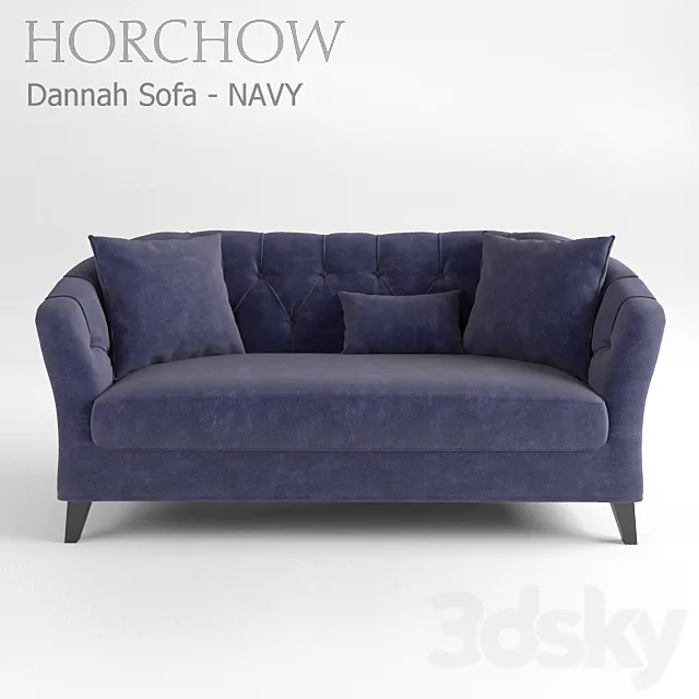 sofa Dannah Sofa - NAVY Horchow 3DModel