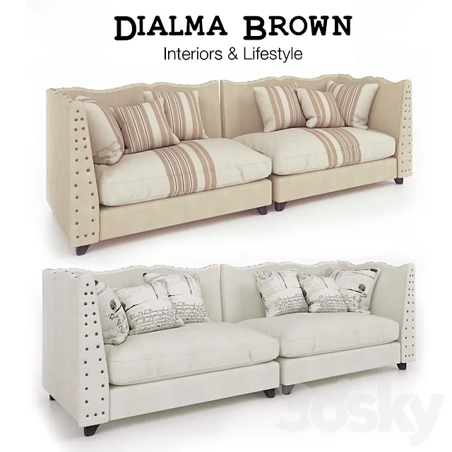 Sofa Dialma Brown (in two colors) Free Download