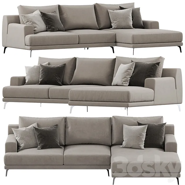 Sofa Ditre Italia Foster 3D Model