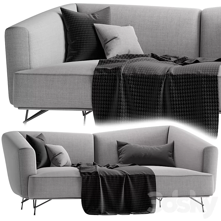 Sofa Ditre Italia Lennox 3D Model