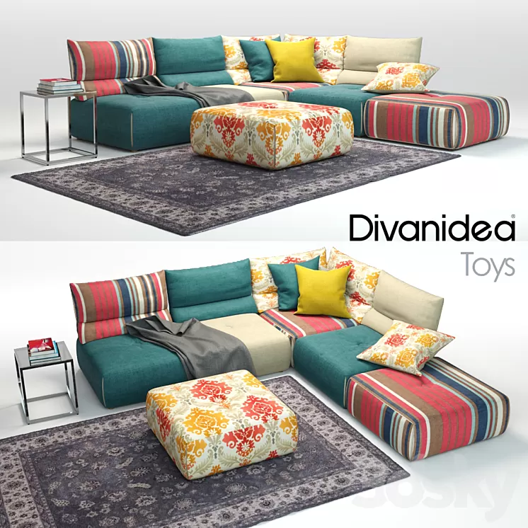 Sofa Divanidea Toys 3D Model