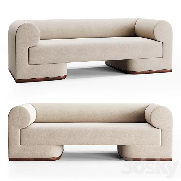 Sofa Dmitriy Co Dahlem sofa 3D Model