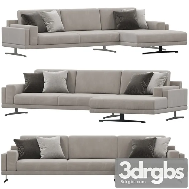 Sofa doimo salotti york 2 3D Model Free