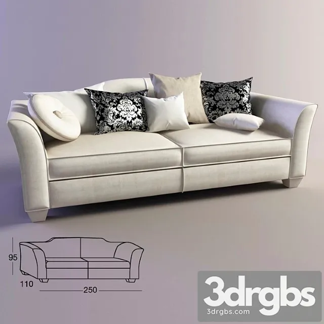 Sofa Dolphy Daniel 1 3D Model Free