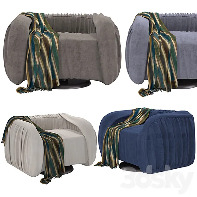 Sofa drape lounge 3DModel