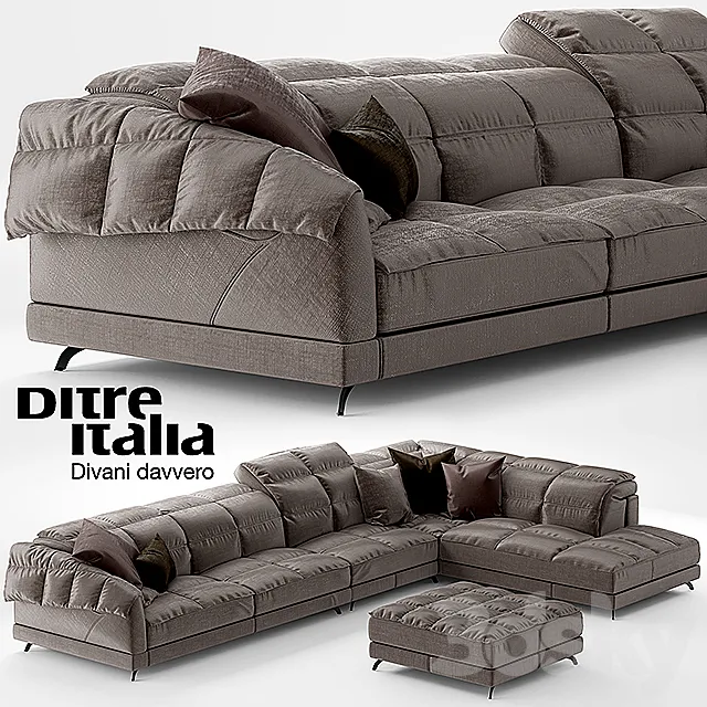 Sofa Dunn Soft Ditre Italia Design 3DModel