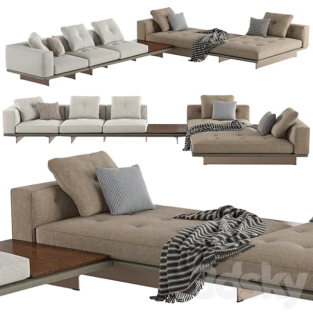 Sofa Dylan composition 02 3D Model