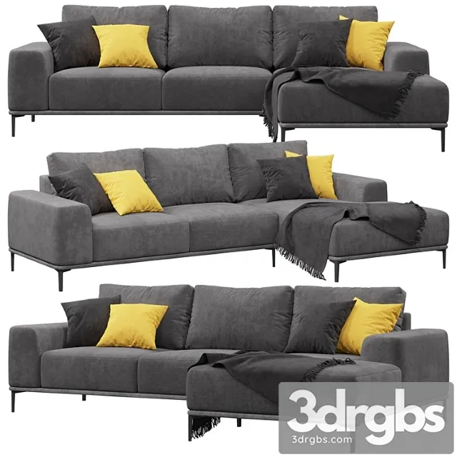 Sofa eichholtz montado 2 3D Model Free