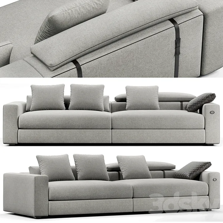 Sofa Fendi Belt Tight 3D Model Free Download
