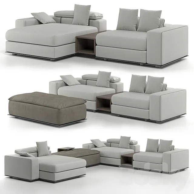 Sofa Fendi Casa Belt Tight 3D Model