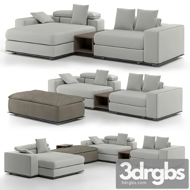 Sofa Fendi Chasa Belt Tight 3D Model Free