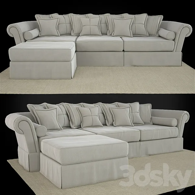 Sofa Fine Home Bella Shabby 3DModel