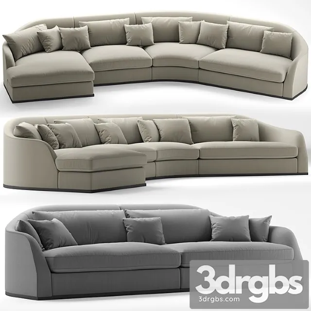 Sofa flexform alfred 2 3D Model Free