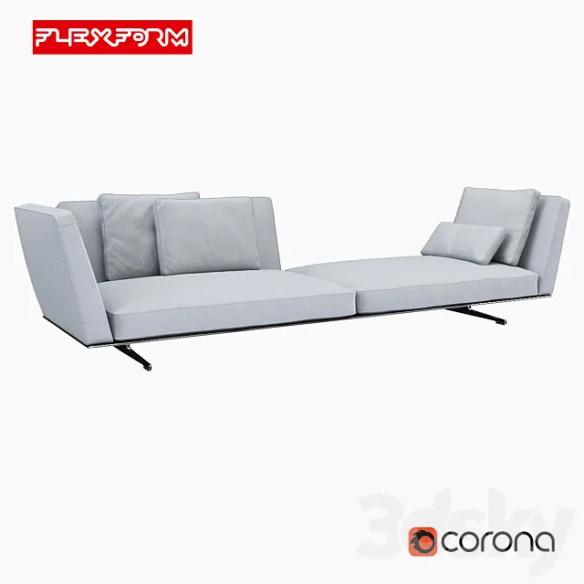 Sofa Flexform Evergreen 3DModel