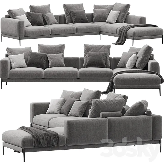 Sofa Flexform Romeo 3D Model