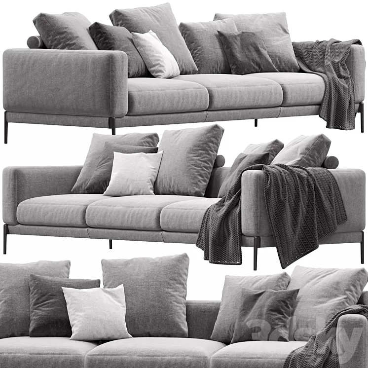 Sofa Flexform Romeo 3D Model