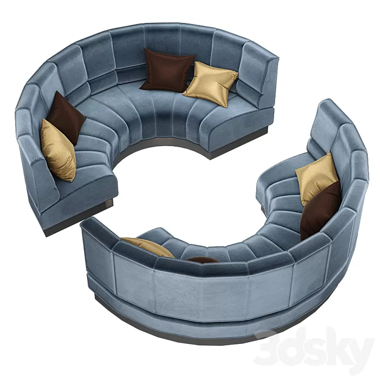 Sofa for bar restaurant 3D Model Free