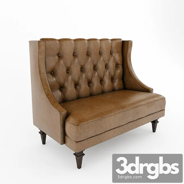 Sofa for cafe 2 3D Model Free