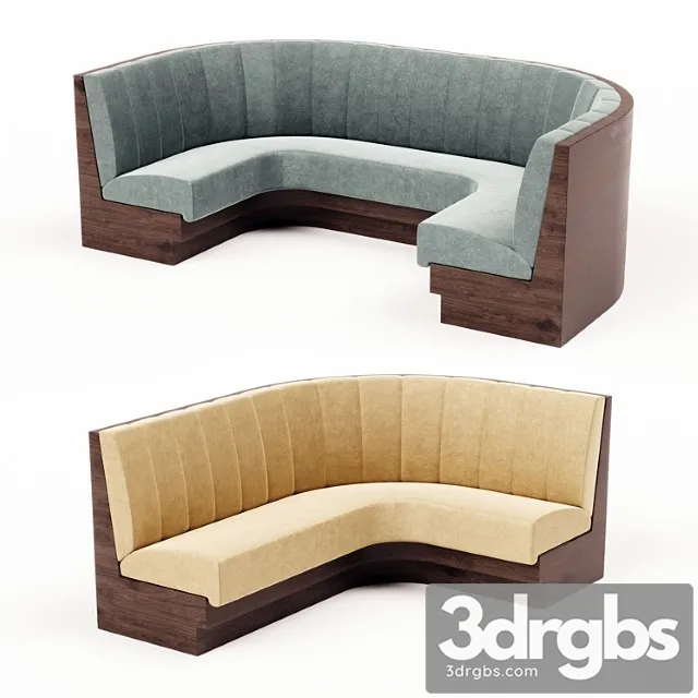Sofa for restaurant 2 3D Model Free