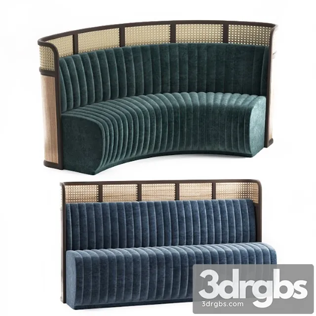 Sofa for restaurant-3 2 3D Model Free