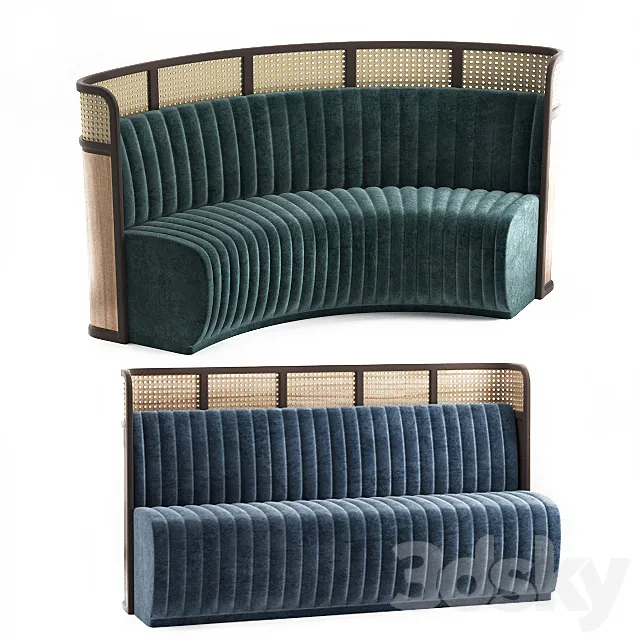 Sofa for restaurant-3 3DModel