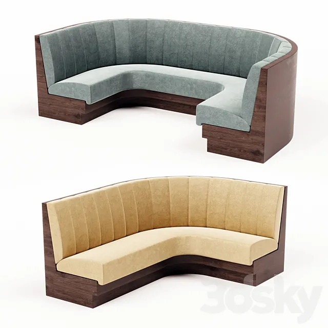 SOFA for Restaurant 3D Model