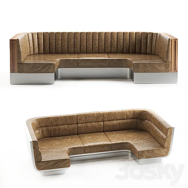 Sofa for restaurants-4 3D Model