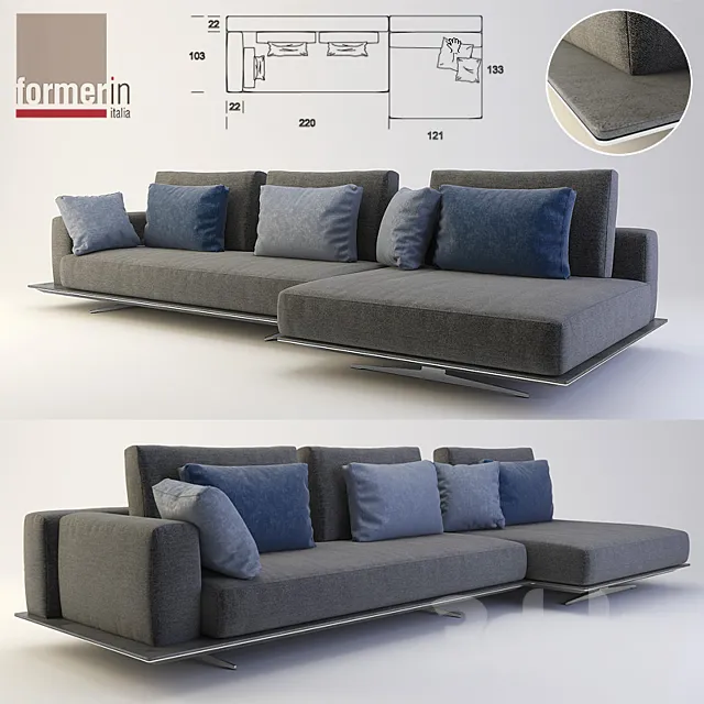 sofa Formerin Mastroianni 3D Model