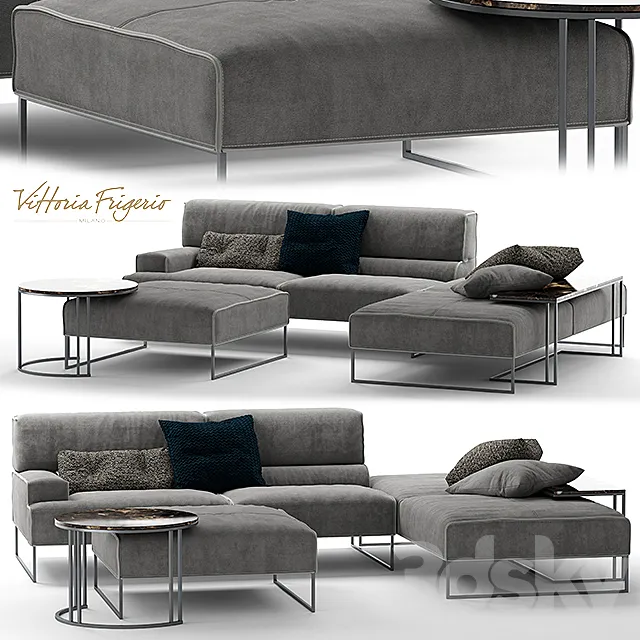 Sofa frigerio salotti CLOUD 3DModel