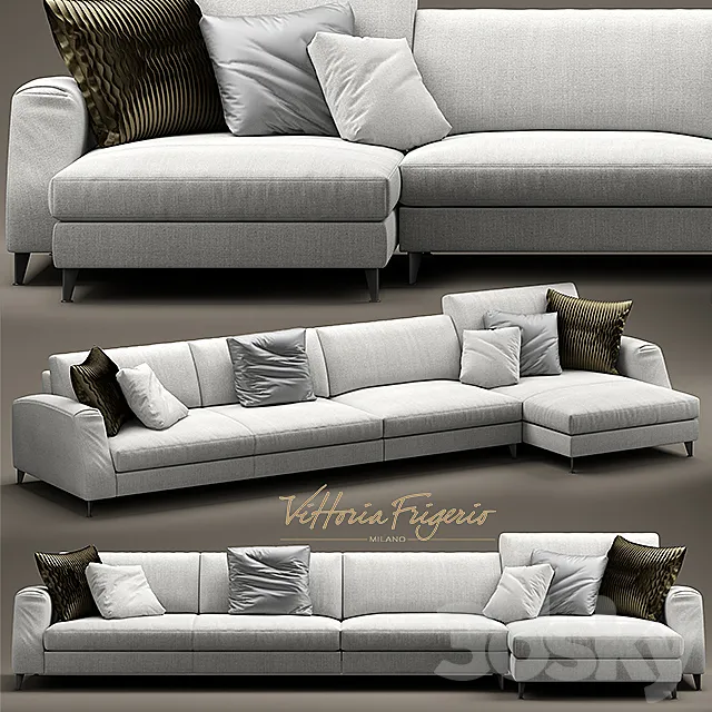 Sofa frigerio salotti DIVANI DAVIS CLASS 3D Model