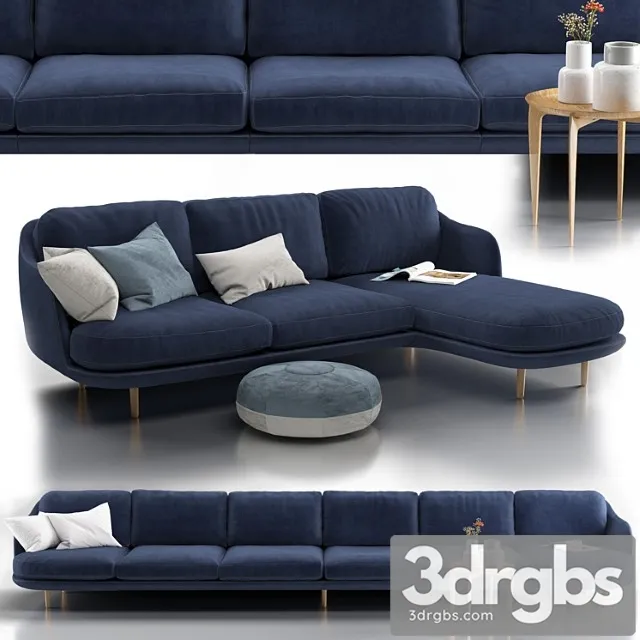 Sofa fritz hansen lune 2 3D Model Download