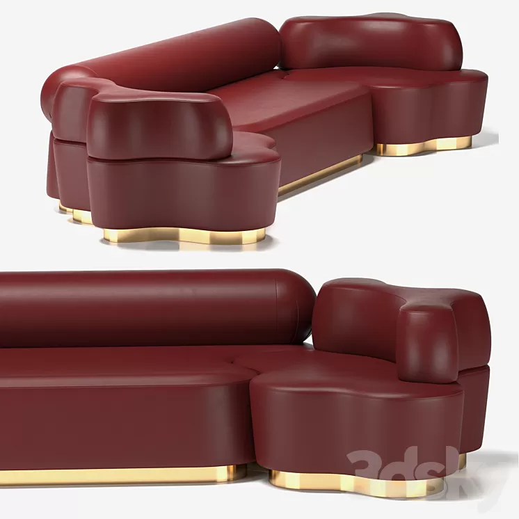Sofa Gaia Gaia Collection by NAZ YOLOGLU 3D Model